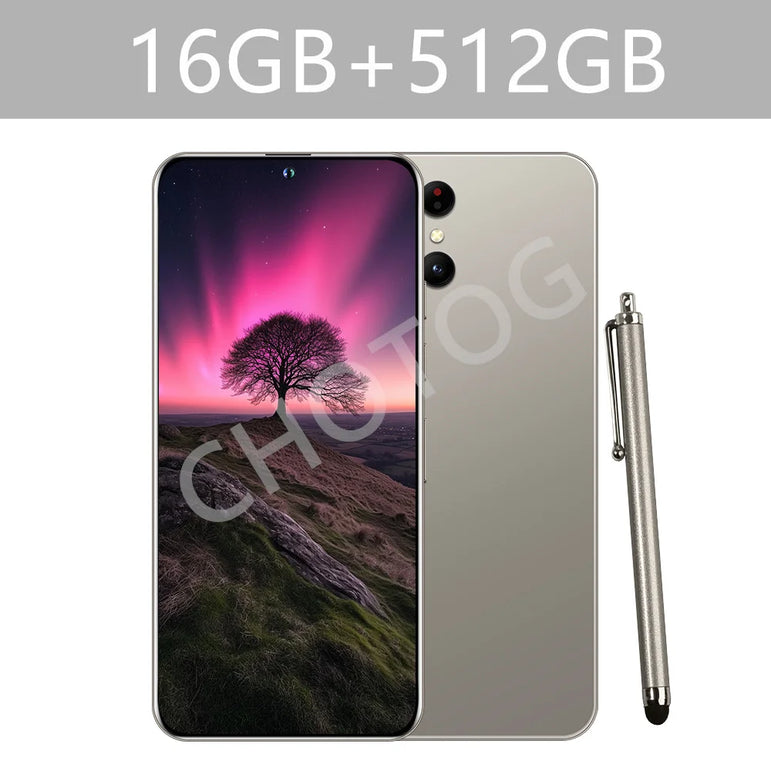 New SMS 24 Ultra Mobile Phones 22GB+2TB Global Version Smartphone 5G Dual Sim Android Cellphones Snapdragon 8 gen 3 Cell Phone