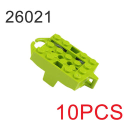 10pcs Roller coaster Building Block Parts Long Short Straight rail Small Particle Technology 26021 25059 2506134738 26560 26559