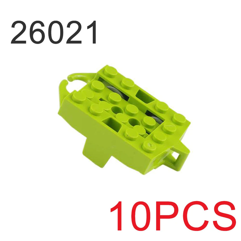 10pcs Roller coaster Building Block Parts Long Short Straight rail Small Particle Technology 26021 25059 2506134738 26560 26559