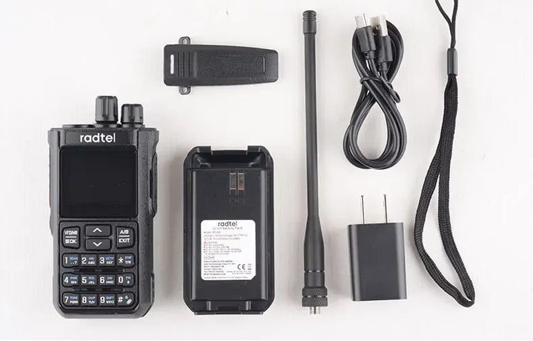 Radtel RT-900 8W Multi-band  Walkie Talkie 256 CH Air Band Two Way Radio Station Aviation NOAA Amateur Police Marine River PTT