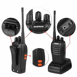 4PCS Original Baofeng BF888S Walkie Talkie 5W BF-888S 5KM UHF 400-470MHZ Transceiver Portable Two Way Radio BF 888S Intercom