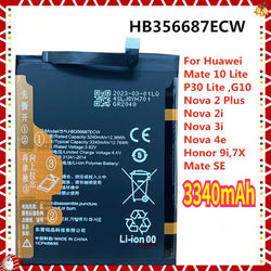 HB356687ECW 3340mAh New Phone Battery for Huawei Mate 10 Lite P30 Lite G10 , Nova 2 Plus 2i 3i 4e , Honor 9i 7X,Mate SE