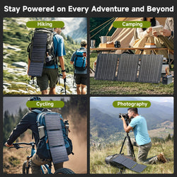 ALLPOWERS Power Bank PB 100W Fast Charging Powerbank with 21W Solar Panel Portable Battery Charger For Laptop Phone Camping