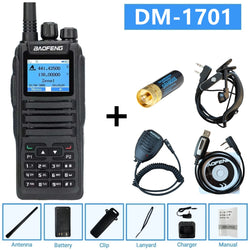 Baofeng Dm 1701 Digital Walkie Talkie Long Range dual Mode dmr Analog Open Gd77 Time slot Tier 1 +2 Radio 1801UV