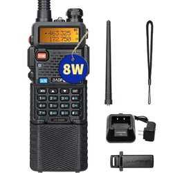 BAOFENG UV-5R 8W/5W 3800mAh High Power Ham Radio VHF&UHF Portable Two Way Radio Long Range Rechargeable Handheld Radio CB Radio