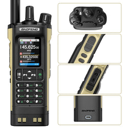 Baofeng UV-32 Walkie Talkie GPS 10W Wireless Bluetooth APP Programming Air Band Type-C NOAA for UV-5R Amateur Two Way Ham Radio