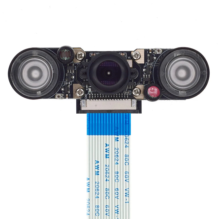 Raspberry Pi 4 Night Vision Fisheye Camera Module 5MP OV5647 Webcam With Infrared IR Sensor LED Light For Raspberry Pi 4B/3B+/3B