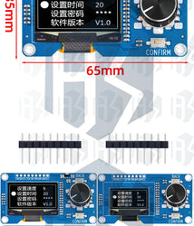 0.96/1.3 inch white oled display screen combined with EC11 rotary encoder module IIC interface for arduino