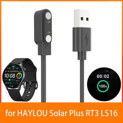 High Quality 60cm USB Magnetic Charger Replacement Cable for HAYLOU Solar Plus RT3 LS16 Smart Watch Accessories