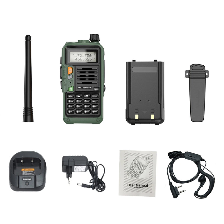 1/2PCS BaoFeng UV-S9 PLUS Waterproof Walkie Talkie 10W Powerful CB Radio Long Range Portable Two Way Radio for hunting travel