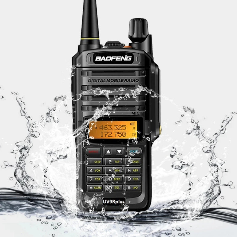 Baofeng UV-9R Plus IP68 Dual Band Waterproof Walkie Talkie 10KM Long Range Portable HF Transceiver CB Hunting Ham Radio
