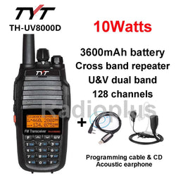 TYT TH-UV8000D VHF UHF Walkie Talkie High Power Two Way Radio Portable radio Ham radio Tytera TH8000D Cross Band Repeater