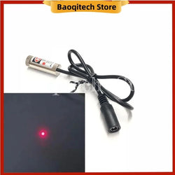 12mm red dot shaped cross shaped adjustable laser positioning lamp 650nm 5mW  DC plug 3V 5V 9V 12V
