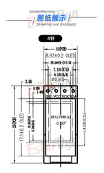 0.5-inch CH1115 OLED Screen | Ultra-Thin 48x88 Display | High Brightness I2C Vertical Module for Arduino/RPi DIY Projects