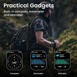 HAYLOU IRON N1 Smartwatchs 2.13’’ AMOLED Display 5ATM Waterproof Bluetooth Call Outdoor Sport Smart Watch 30 Days Battery Life