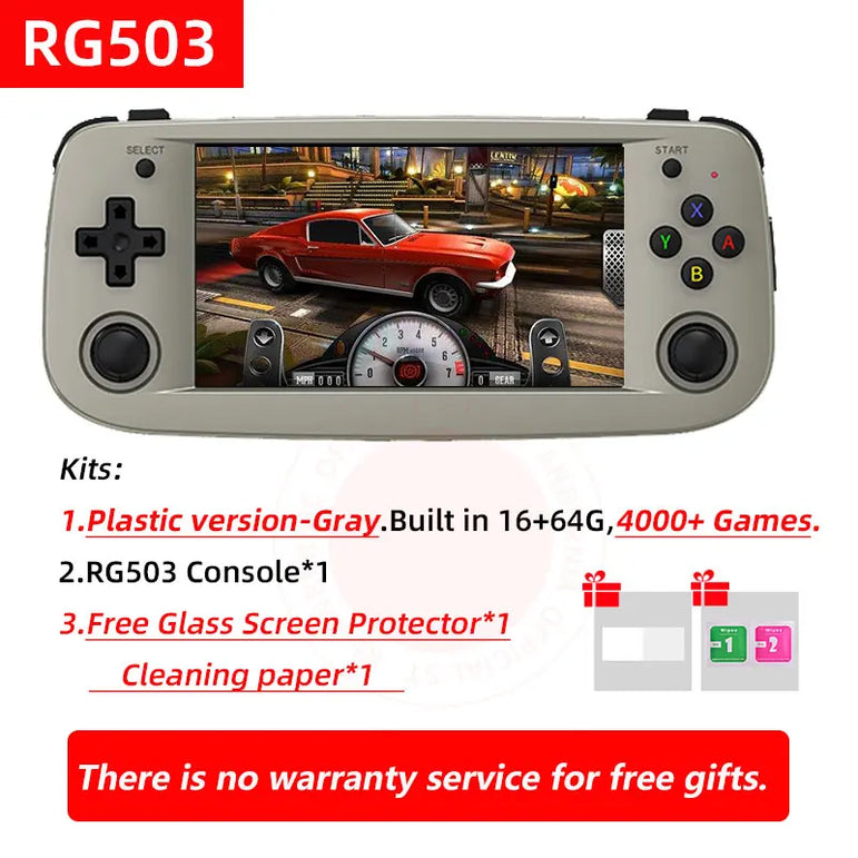 Anbernic RG503 Retro Handheld Video Game Console 4.95-inch OLED Screen Linux System Portable Game Player RK3566 Bluetooth 5G Wif