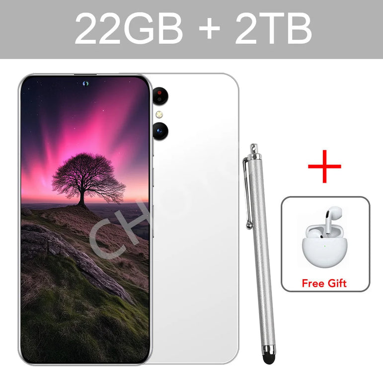 2025 New S+ 24 Ultra Original Intelligent 5G Dual Card Dual Standby Android 14 System 22GB+2TB Global Version 8000mAh Battery