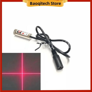 12mm red dot shaped cross shaped adjustable laser positioning lamp 650nm 5mW  DC plug 3V 5V 9V 12V