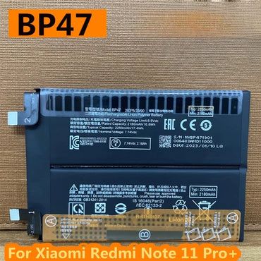 New BP47 4500mAh  High Quality Battery for Xiaomi Redmi Note 11 Pro Plus Note11 Pro+ 5G Mobile Phone Batteria