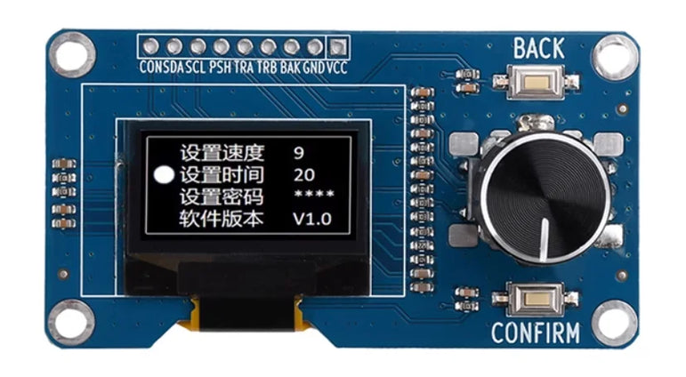 0.96/1.3/1.8/2.4-inch OLED display screen with matrix 4 key interfaces/EC11 rotary encoder combination module IIC/SPI interface
