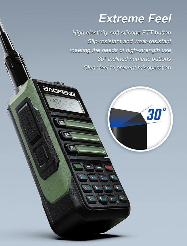 2025 Baofeng UV-16 Max IP68 Waterproof Walkie Talkie Dual Band High Power CB Radio Vhf Uhf CB Ham Radio Long Range Two Way Radio