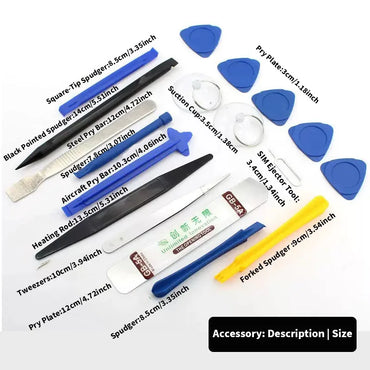 22 in 1 Mobile Phone Repair Tools Disassemble Repair Kit for iPhone Screwdriver Combination Skid Multi Function Disassembly Set