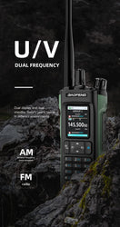 New BAOFENG UV-32 Walkie Talkie GPS 10W Bluetooth APP Programming Multi Band Wireless Copy Frequency Type-C UV32 Ham 2 Way Radio