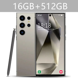 SMS 24 Ultra High-end Mobile Phone 16GB+1TB Cellphone 7800mAh Global Version HD Cell Phone 5G Dual SIM Smartphone Face Unlocked