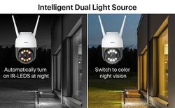ZOSI 3MP/4MP PTZ Wifi IP Camera H.265 Wireless Surveillance Security CCTV Camera P2P Audio Outdoor AI Human Detection HD Cameras