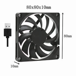 Silent USB fan 40mm 50mm 60mm 70mm 80mm 90mm 120mm cooling fans cooler With USB Cable Ventilator Fan for DIY PC Router chassis