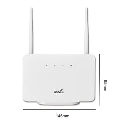 CPE106-E Wireless Hotspot 300Mbps 4G Router Wireless Modem External Antenna with Sim Card Slot EU Plug Internet Connection