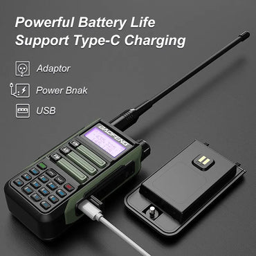Baofeng UV16Pro V2 50KM CB Ham Radio Station Two Way Amateur VHF Powerful 10Watts UV16 Walkie Talkie Hunting Radios