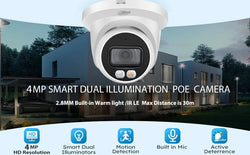 Dahua IP Camera 4MP 8MP POE IPC-HDW2449TM-S-IL IPC-HDW2849TM-S-IL WizSense Full Color Built-in Mic Quick Pick Security Home IPC