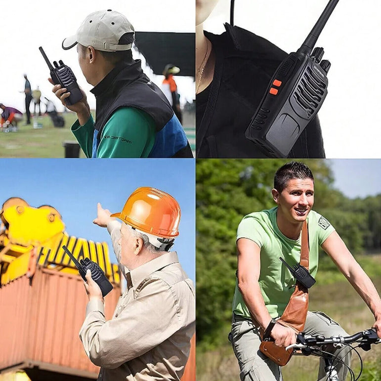 2pcs Baofeng BF-88E portable wireless Handheld walkie16CH UHF 446.00625-446.19375MHz 12.5KHz Channel Separation with USB Charger