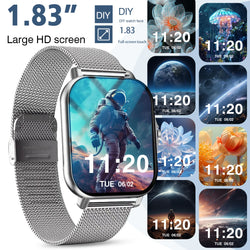 Sports smart watch, fitness activity detector, Bluetooth calling, message reminder view, unisex, suitable for Android and iPhone