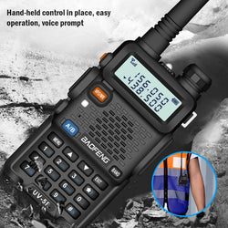 1/2PCS Baofeng UV 5R walkie talkie remote communication dual band VHF UHF FM transceiver bidirectional USB fast charging