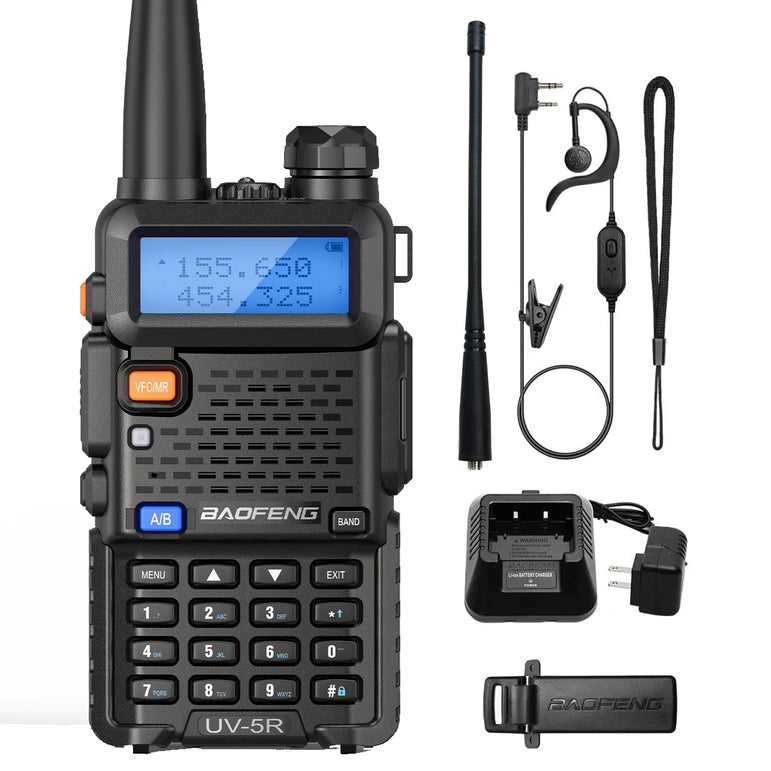 BAOFENG UV-5R 8W/5W 3800mAh High Power Ham Radio VHF&UHF Portable Two Way Radio Long Range Rechargeable Handheld Radio CB Radio