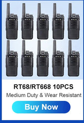 RETEVIS 2 pcs Mini Walkie Talkie PMR 446 Portable Two-way Radio ht PTT Walkie-talkies RT622 Portable Radio for Hunting Cafe RT22
