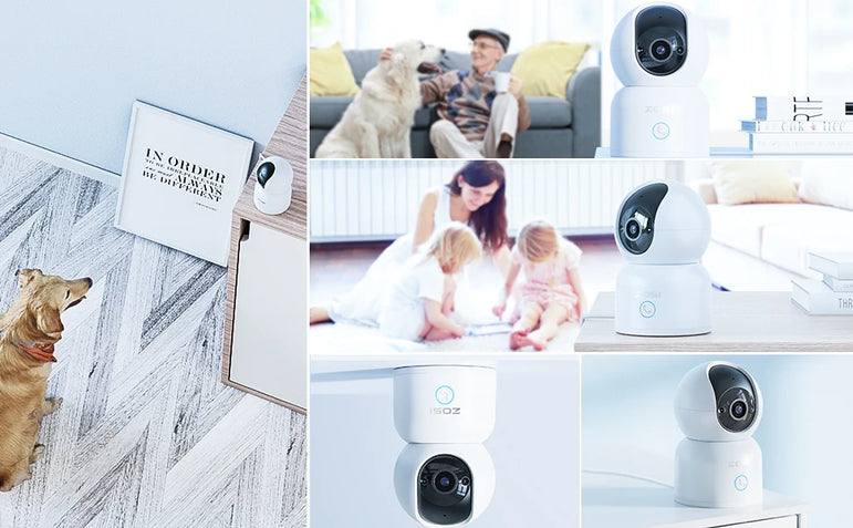ZOSI C518 Indoor Pan/Tilt Smart Security IP Camera 2K 360° Baby Pet Monitor AI Human Tracking 2.4G/5G WiFi Surveillance Camera
