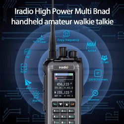 Iradio UV-99 20W Air Band Walkie Talkie Mutli Band High Power FM NOAA 1024CH Wireless Copy Frequency Long Range Type-C Ham Radio