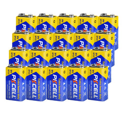 20pcs PKCELL  9V 6F22 Battery primary Carbon Zinc Super Heavy Duty PP3 Battery for Smoke Alarm ,warnning light KTV uses