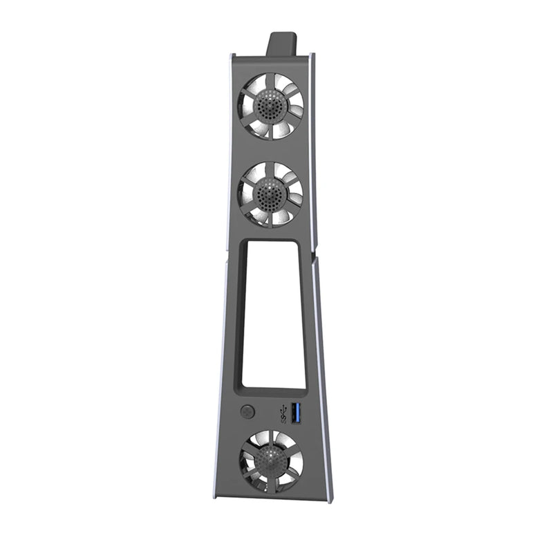 Cooling Fan for PS5 Slim Console(Digital/Disc) with Adjustable Speed Quiet Cooler Fan with LED Lights Efficient Cooling System