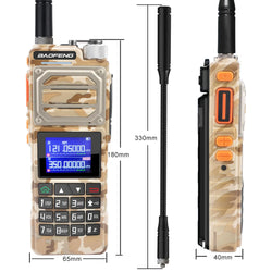 Baofeng UV-25 Walkie Talkie Air Band Receiving Scrambler Multi-band FM Vox 10W 999Ch Amateur Radio W/ Type-C 5200mAh Battery