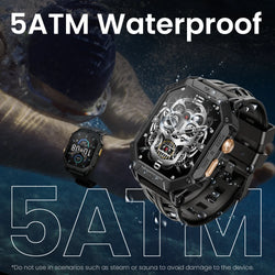 HAYLOU IRON N1 Smartwatchs 2.13’’ AMOLED Display 5ATM Waterproof Bluetooth Call Outdoor Sport Smart Watch 30 Days Battery Life