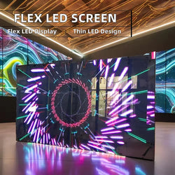 Trending High Transparency Soft Transparent LED Film Screen Glass Facade P6 P8 P10 Digital Signage Displays Flexible Display
