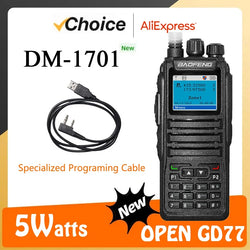 Baofeng Walkie Talkie DM-1701 DMR Dual Mode Analog and Digital Radios Tier 1&2 Dual-Time Slot DM1701 Ham Dual-Band DM-1801 DM-5R