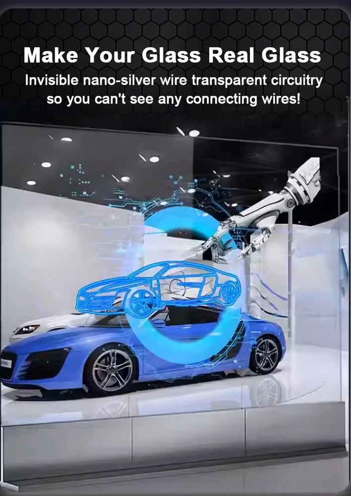 Trending High Transparency Soft Transparent LED Film Screen Glass Facade P6 P8 P10 Digital Signage Displays Flexible Display