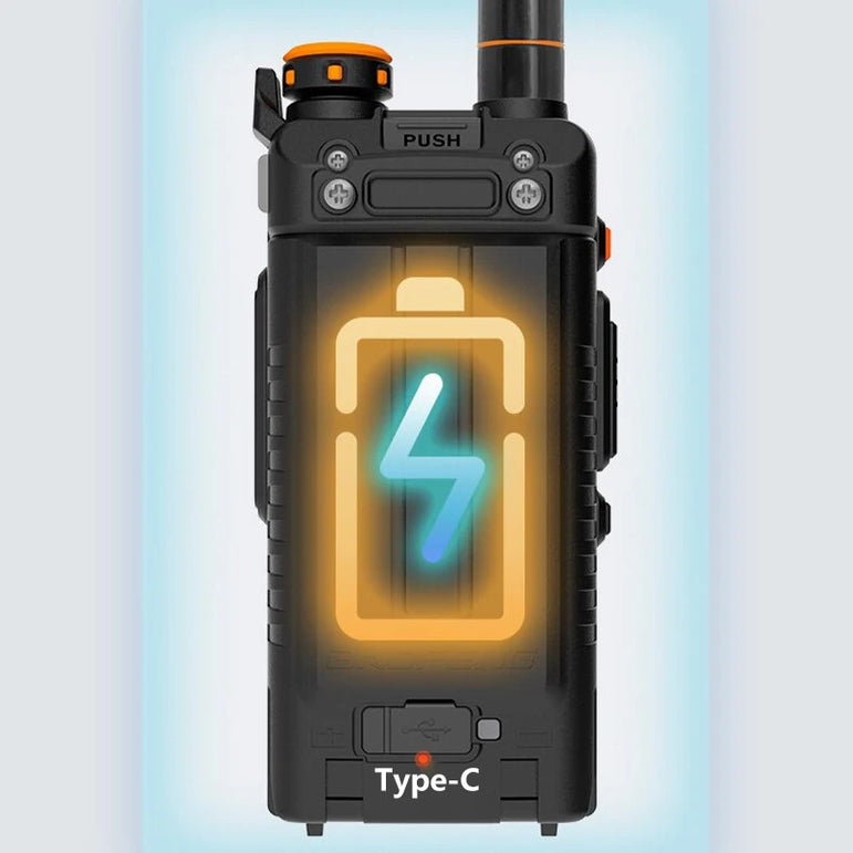 Baofeng K5 Pro Max Walkie Talkie 12W High Capacity UHF VHF AM FM Two Way Radio UVK5 Full Band LCD Noise Reduction DTMF Ham Radio
