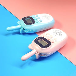 2PCS Kids Mini Walkie Talkie Rechargeable 1000mAh Handheld 0.5W 3km Radio Transceiver Interphone Child Christmas Toys Gifts