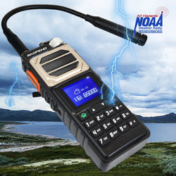 Baofeng UV-25 Walkie Talkie Air Band Receiving Scrambler Multi-band FM Vox 10W 999Ch Amateur Radio W/ Type-C 5200mAh Battery